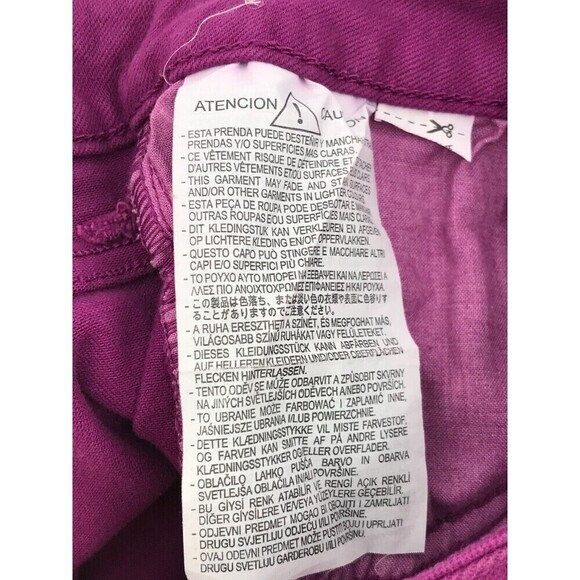 ZARA Women's Purple High Waisted Flare Jeans Sz 4 | Wide Leg Raw Split Hem - Picture 5 of 11